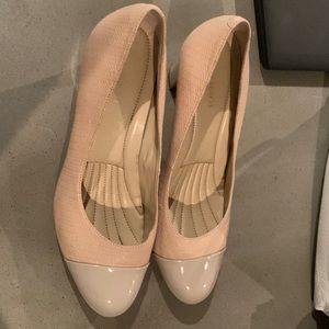 Easy spirit Look brand new heels beige size 7 wide so cute neutral heels